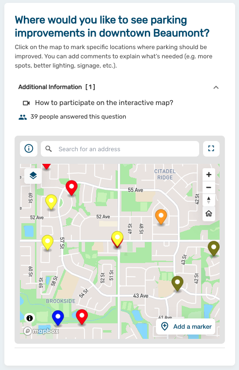 Interactive map